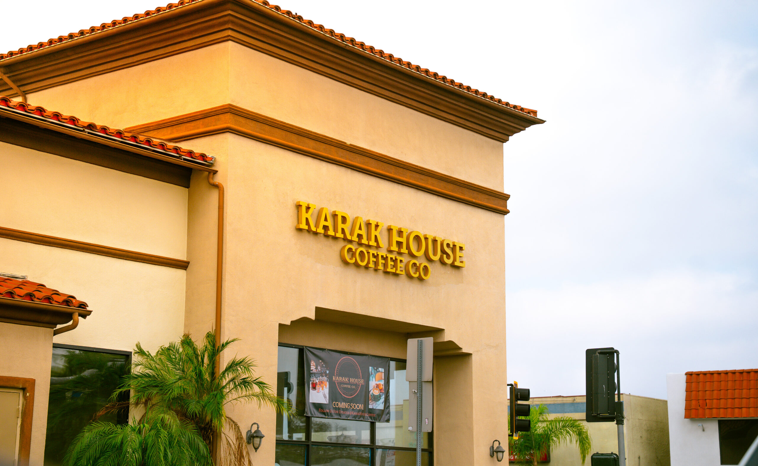 Karak House Coffee Co dimensional storefront letters